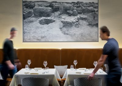 Restaurant interior mit Personen